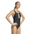 Maillot de bain de Natation adidas 3 Bandes Mid Suit Femme Noir/Blanc