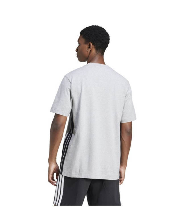 T-shirt adidas 3Bandas Sj Homme Gris/Noir