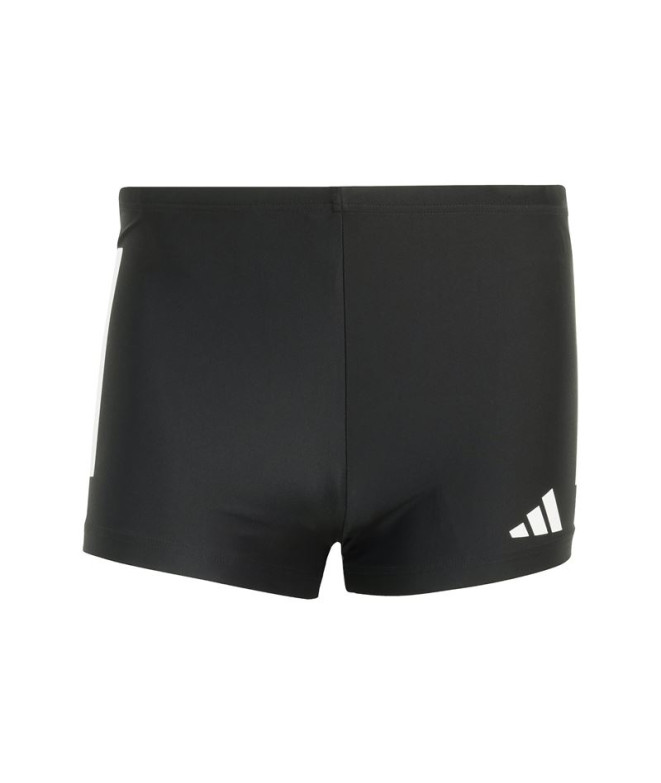 Bañador de Natación adidas 3 Bandas Bld Boxer Hombre Negro/Blanco