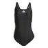 Maillot de bain de Natation adidas 3 Bandas Bld Swimsuit Femme Noir/Blanc