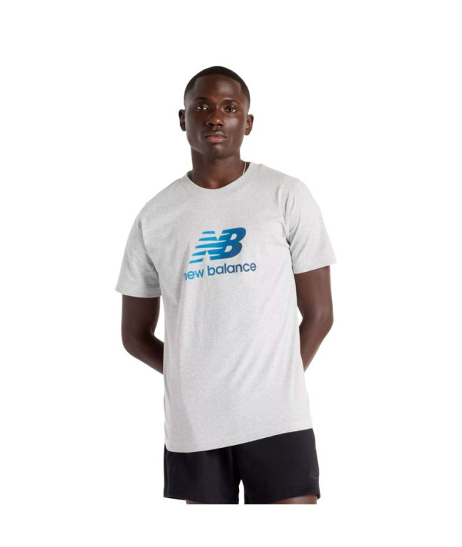 Camiseta New Balance Sport Essentials Gradient Logo Hombre Gris