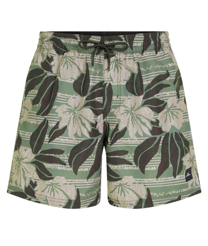 Bañador O'Neill Cali Floral 16'' Hombre Verde