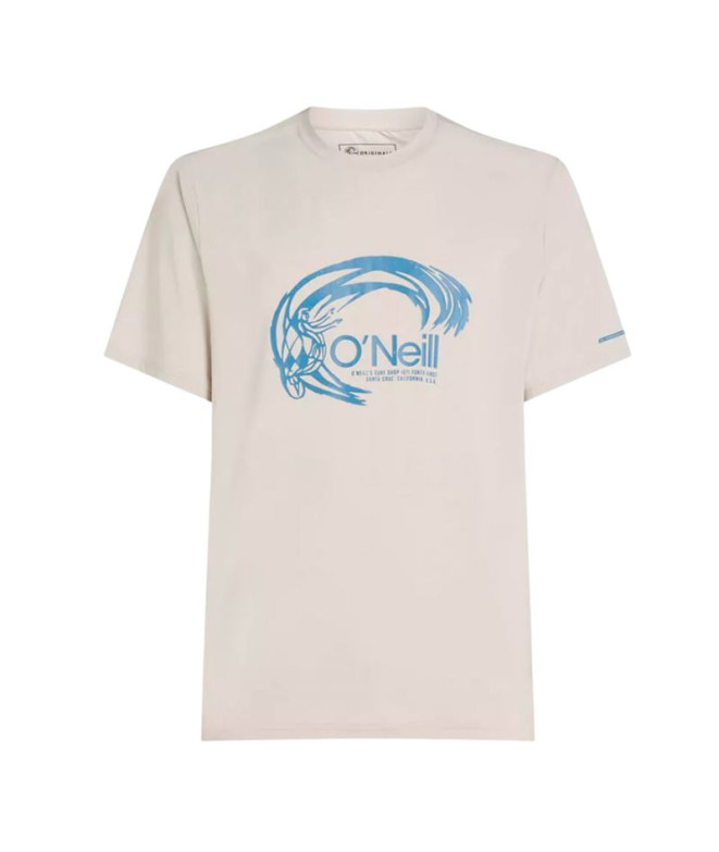 Camiseta O'Neill O'Riginals Hybrid Upf Graphic Hombre Beige