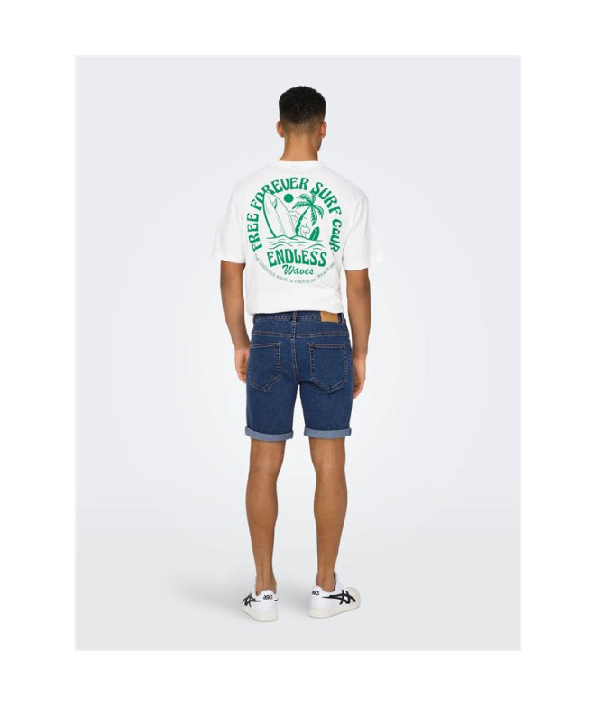 Pantalón Only & Sons Onsply Mbd 9039 Blue Denim...