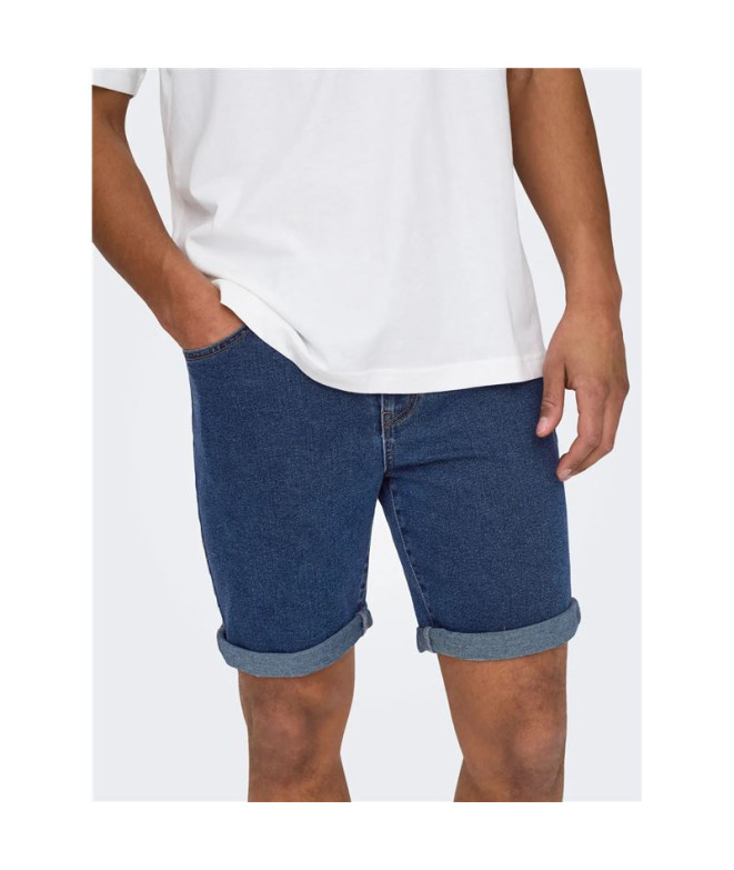Pantalon Only & Sons Onsply Mbd 9039 Blue Denim...