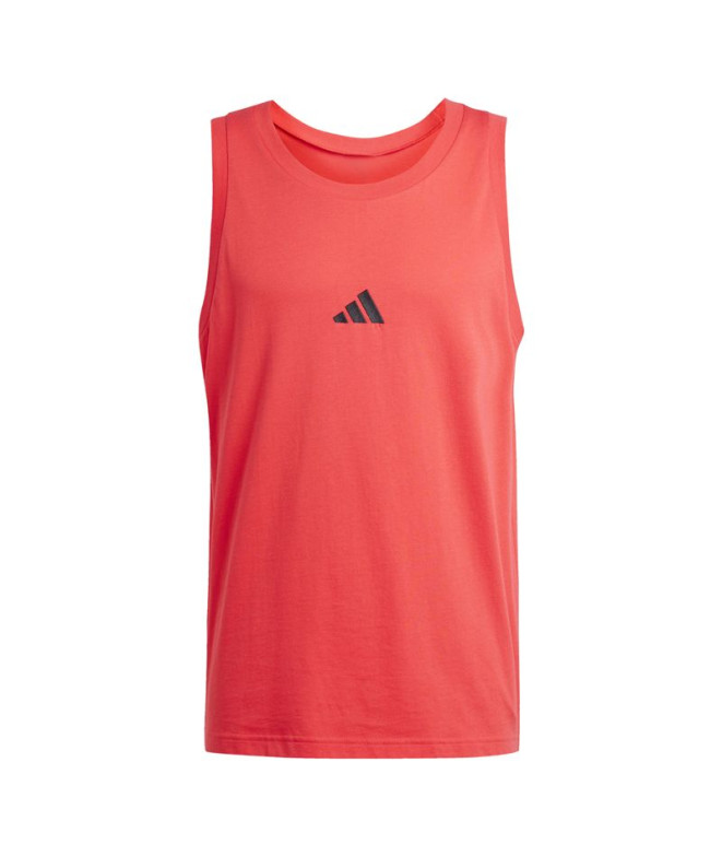 Camiseta adidas Small Logo Tank Hombre Rojo