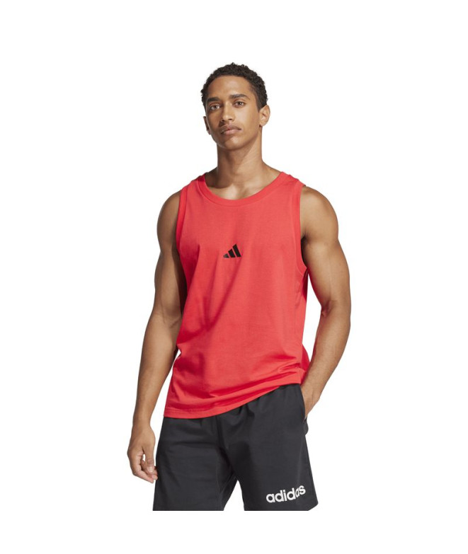 T-shirt adidas Small Logo Tank Homme Rouge