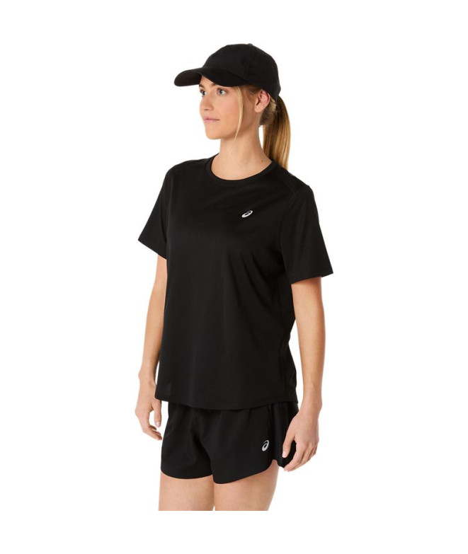 Camiseta de Running ASICS Core Ss Top Mulher Preto