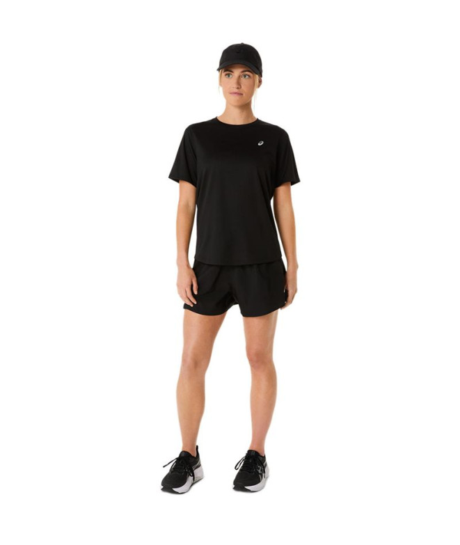 Camiseta de Running ASICS Core Ss Top Mulher Preto