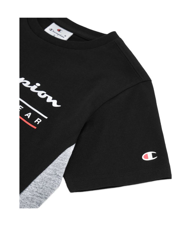 Survêtement Champion Enfant Noir/Gris