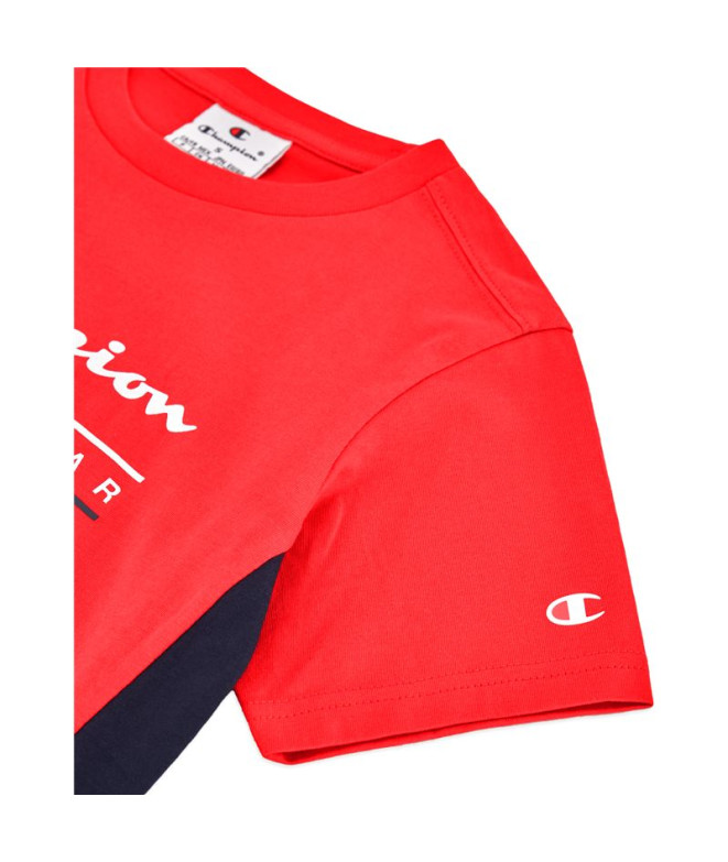 Survêtement Champion Enfant Rouge/Bleu Marine