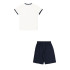 Survêtement Champion Enfant Blanc/Bleu Marine