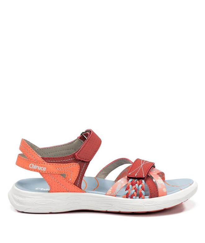 Sandalias Chiruca Barbate 08 Mujer Burdeos / Coral