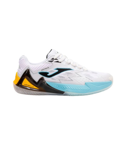Chaussures de Pádel Joma Open Men 2502 Blanc Turquoise Homme