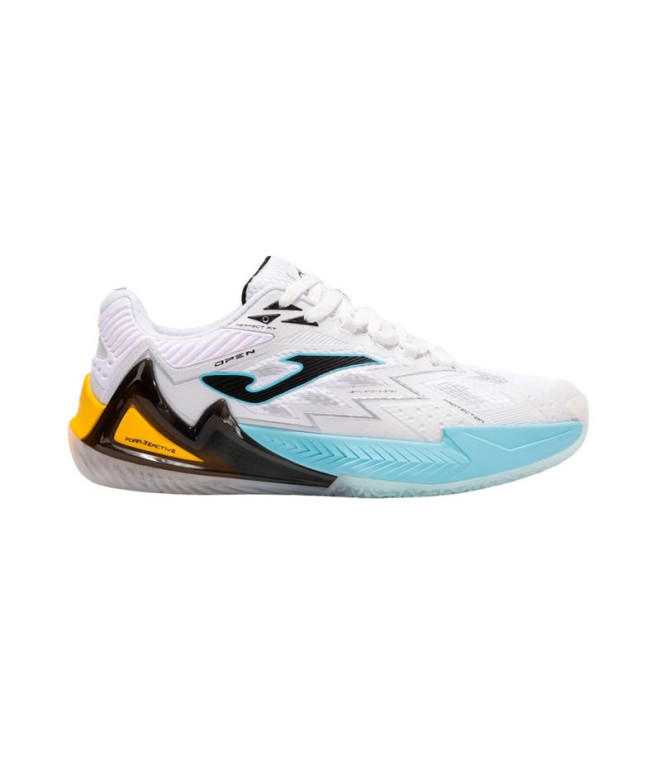 Zapatillas de Pádel Joma Open Men 2502 Blanco Turquesa Hombre