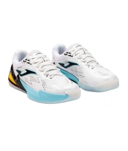 Chaussures de Pádel Joma Open Men 2502 Blanc Turquoise Homme 2