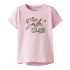 Camiseta nomeie como Nmfvix Infantil Carmine Rose