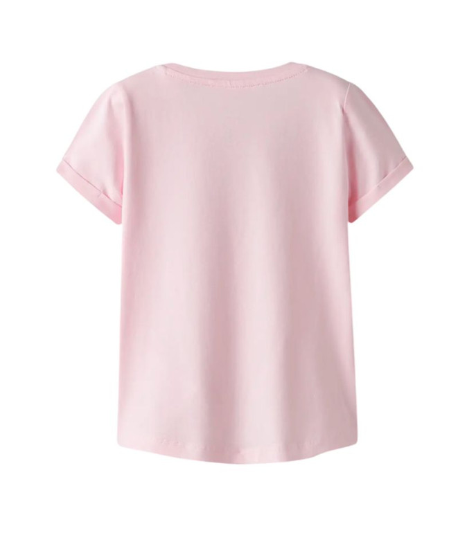 Camiseta nomeie como Nmfvix Infantil Carmine Rose