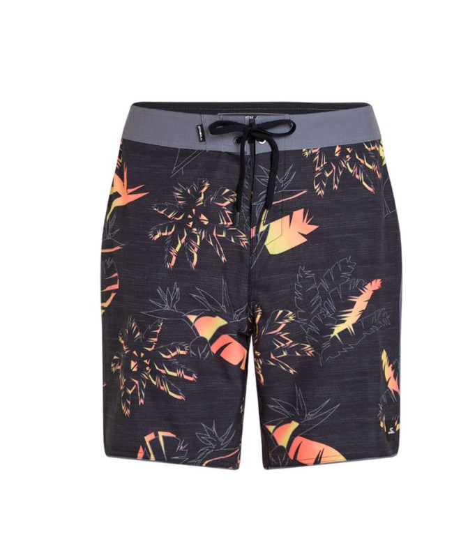Bañador O'Neill Hyperfreak Mysto Scallop 19" Boardshorts Hombre Negro