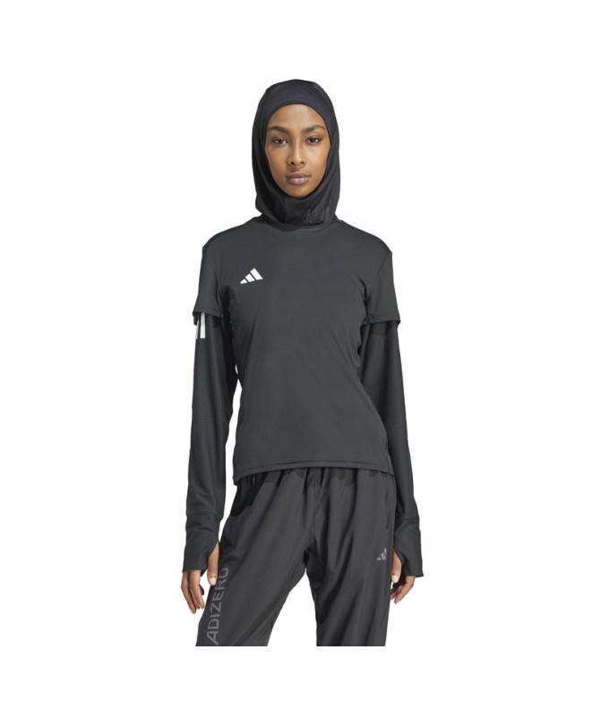 Camiseta de Running adidas Adizero E Mulher Preto