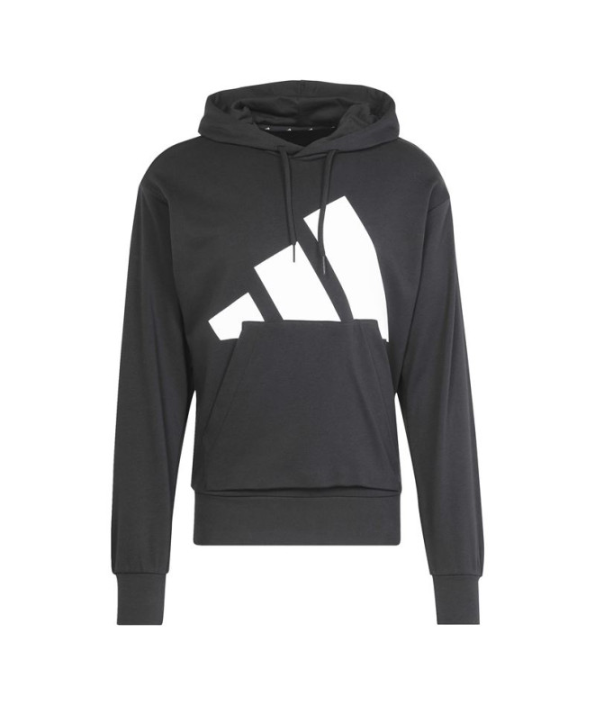 Sudadera adidas Bl French Terry Hd Hombre Negro/Blanco