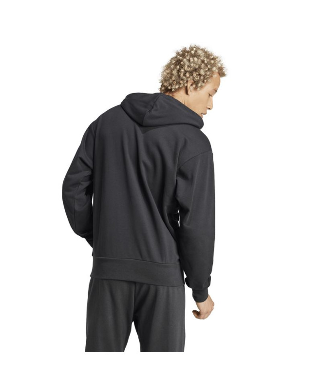 Sweat adidas Bl French Terry Hd Homme Noir/Blanc