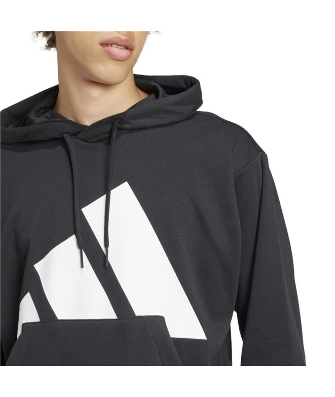 Sweat adidas Bl French Terry Hd Homme Noir/Blanc