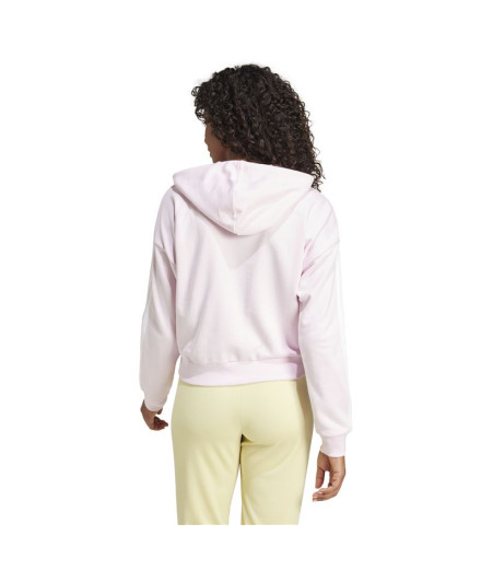 Sweat adidas 3Bandas French Terry Fz Hd Femme Rose 2
