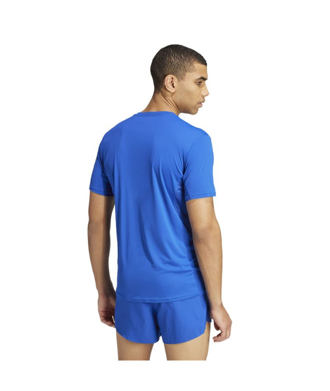Camiseta de Running adidas Adizero E Homem Azurea