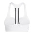 Sutiã esportivo adidas Powerimpact Medium Support 3 Bandas Mulher Branco