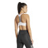 Brassiere de sport adidas Powerimpact Medium Support 3 Bandas Femme Blanc