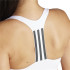 Brassiere de sport adidas Powerimpact Medium Support 3 Bandas Femme Blanc