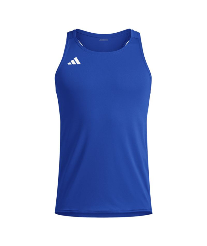 Camiseta de Running adidas Adizero Snglt Hombre Azul