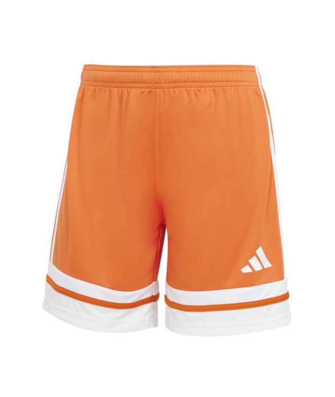 Pantalones de Fútbol adidas Squadra25 Sho Mujer Naranja/Blanco
