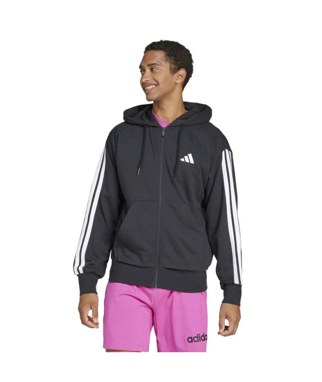 Moletom adidas 3 Bandas French Terry Fz Hd...