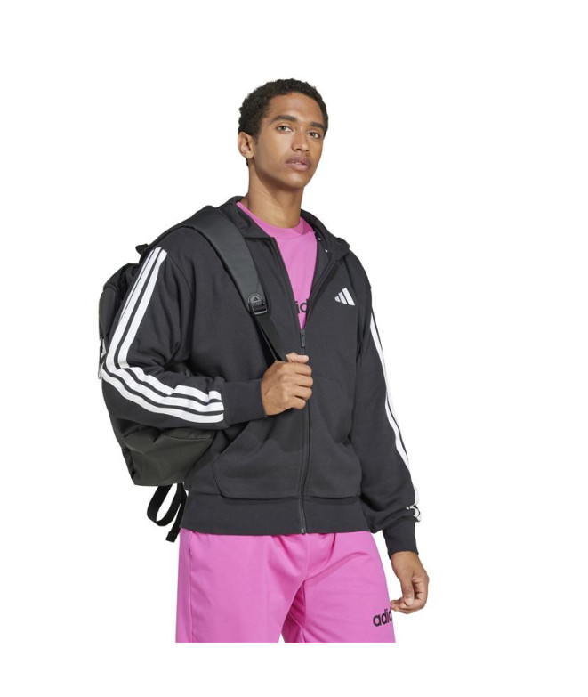 Moletom adidas 3 Bandas French Terry Fz Hd...