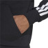 Moletom adidas 3 Bandas French Terry Fz Hd Homem Preto/Branco