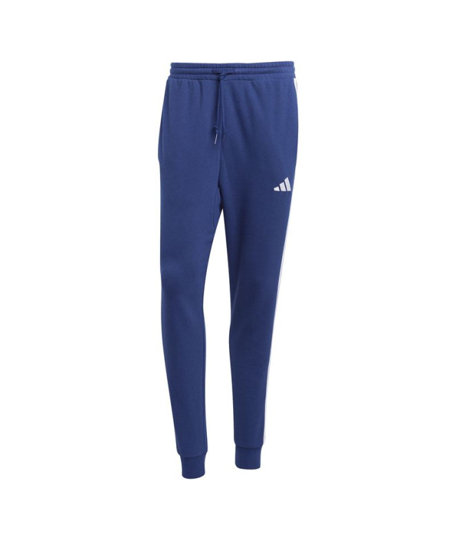 Pantalones adidas 3 Bandas French Terry Tc Hombre Azul Oscuro/Blanco