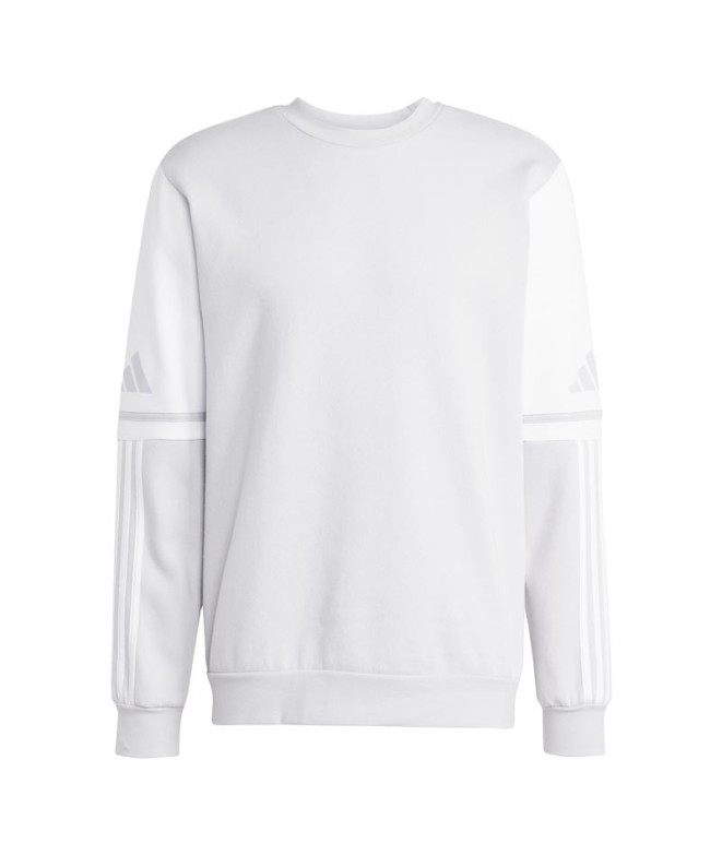 Sudadera de Fútbol adidas Squadra25 Sw Crew Hombre Gris/Blanco