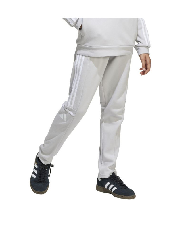 Pantalones de Fútbol adidas Squadra25 Sw Infantil Gris/Blanco