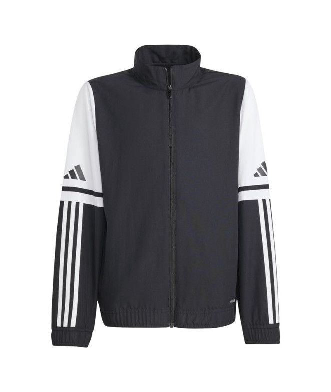 Chaqueta de Fútbol adidas Squadra25 Pre Infantil Negro/Blanco