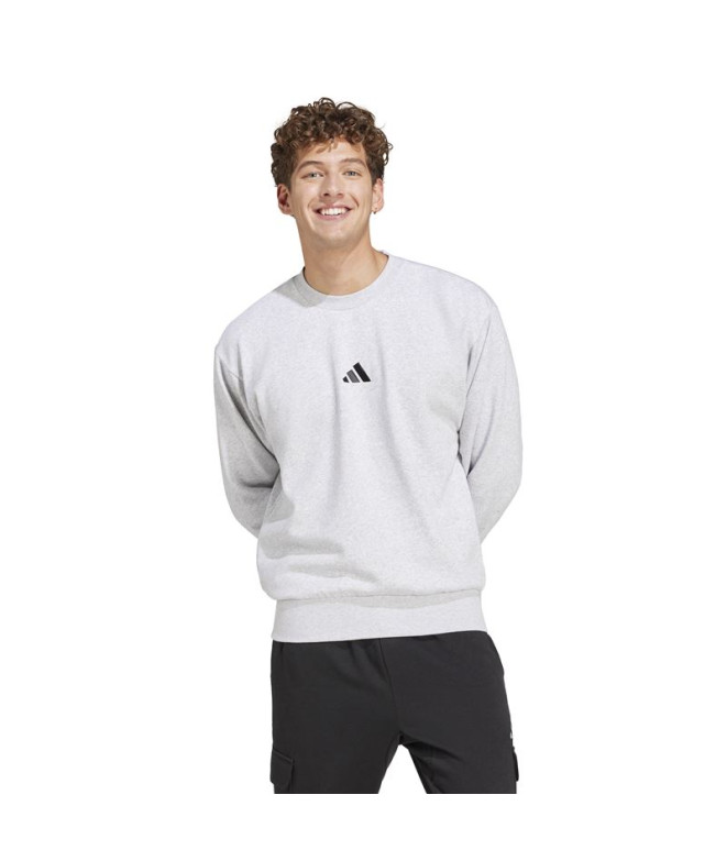Sweat adidas Feelcozy Swt Homme Gris/Noir