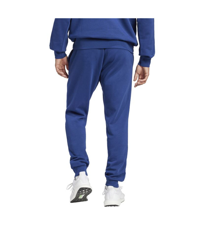 Pantalons adidas Feelcozy Homme Bleu Foncé/Blanc