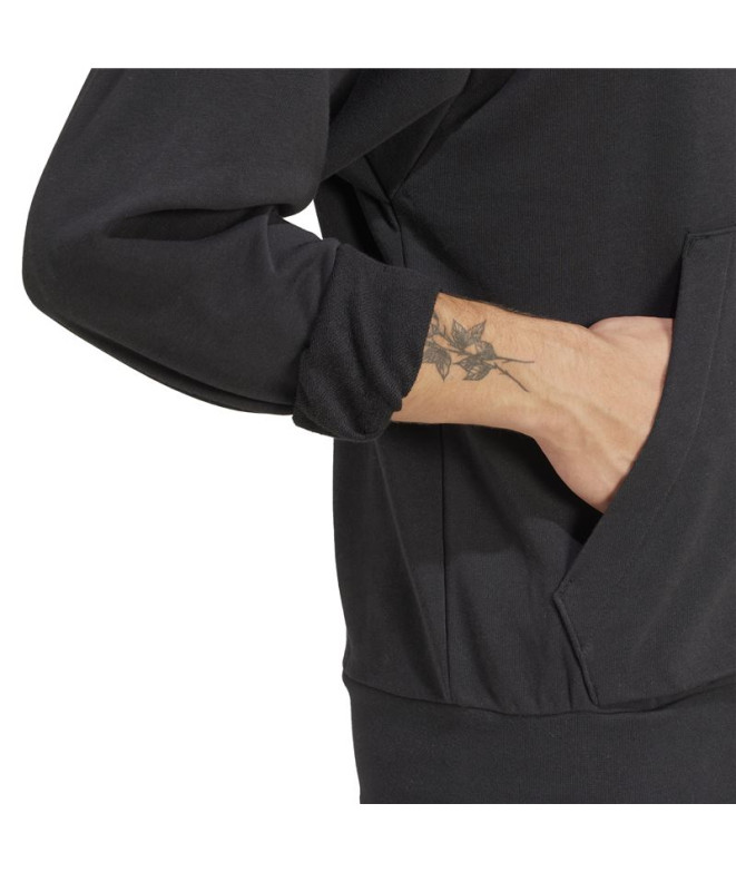 Sudadera adidas Feelcozy Hd Hombre Negro/Blanco