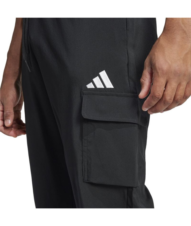 Pantalones adidas Sl Cargo Hombre Negro/Blanco