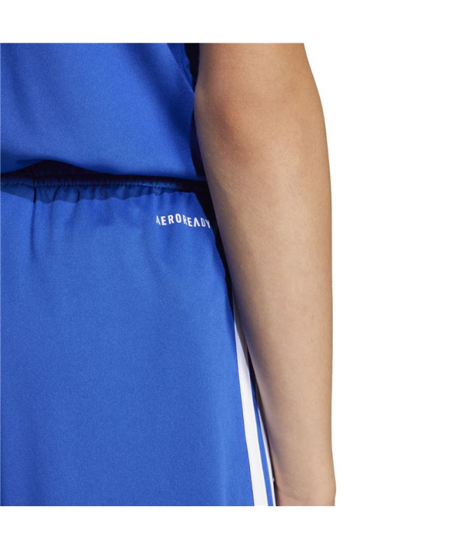 Pantalones de Fútbol adidas Squadra25 Sho Infantil Azul/Blanco
