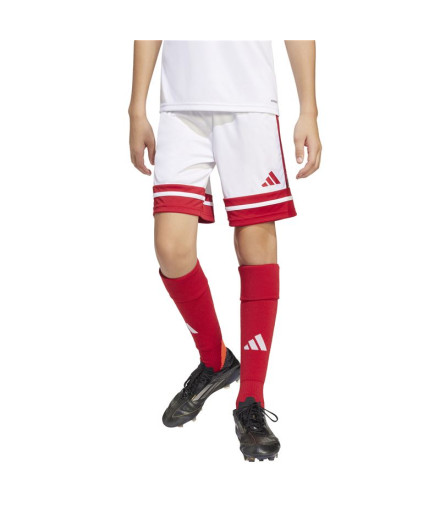 Pantalones de Fútbol adidas Squadra25 Sho Infantil Blanco