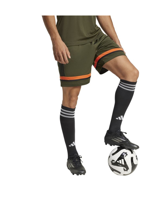 Pantalones de Fútbol adidas Squadra25 Sho Hombre Verde Oscuro/Negro