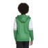 Moletom de Futebol adidas Squadra25 Hood Infantil Verde/Branco