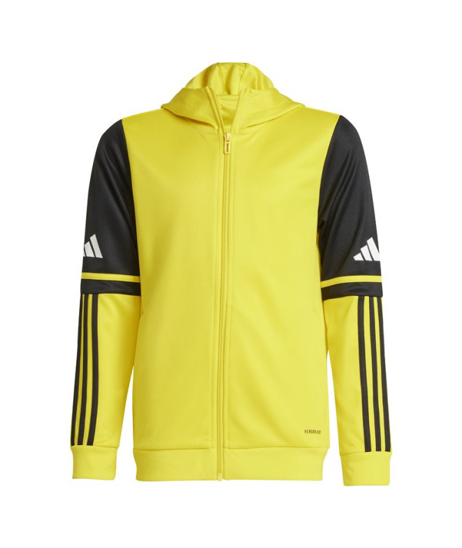 Sudadera de Fútbol adidas Squadra25 Hood Infantil Amarillo/Negro